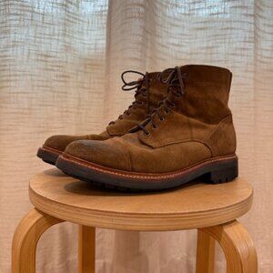 Grenson Joseph Cap Toe Suede Boots